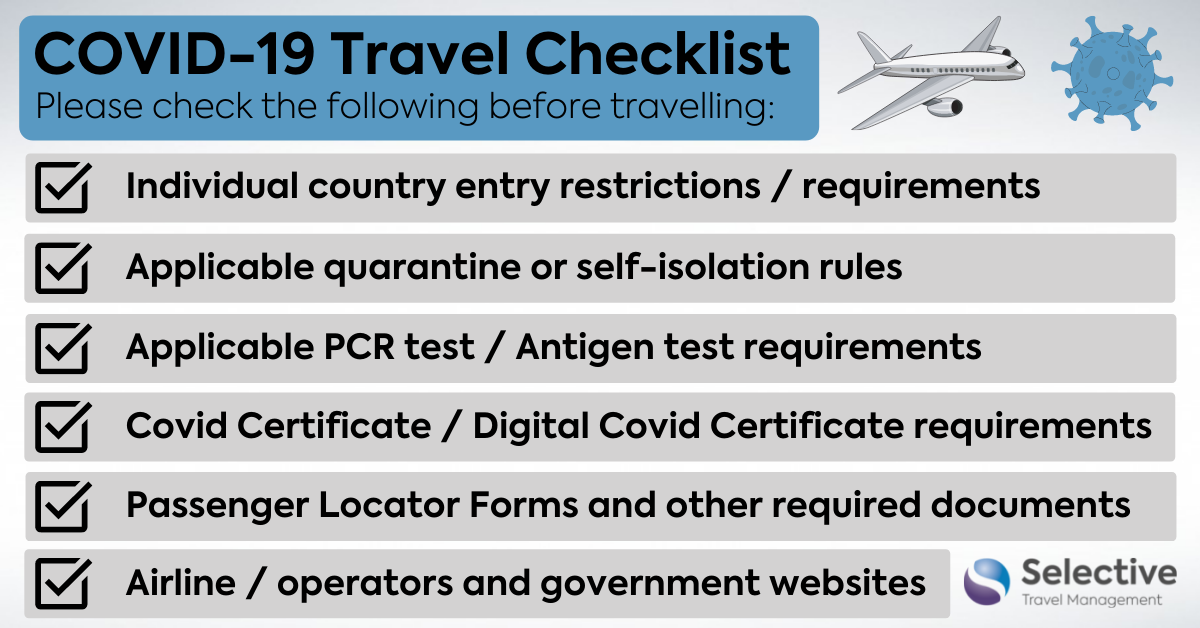 travel requirements 2022