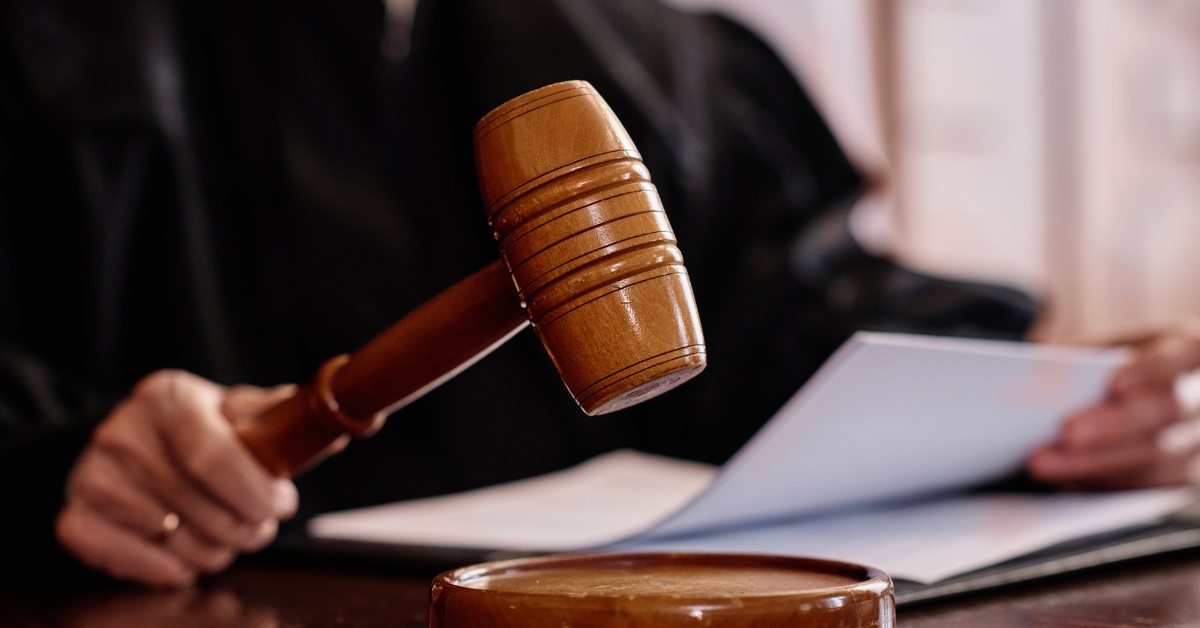 A closeup of a gavel