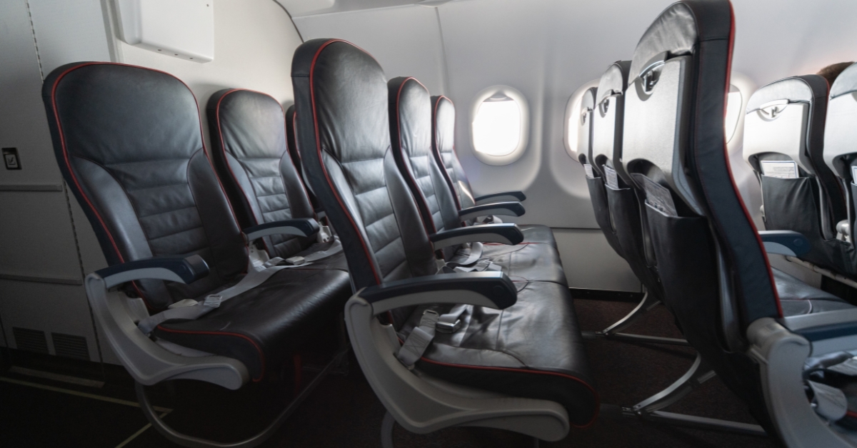 Economy plane seats