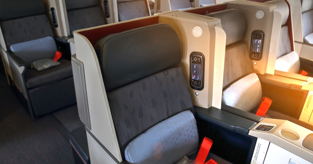 Business Class plane seats